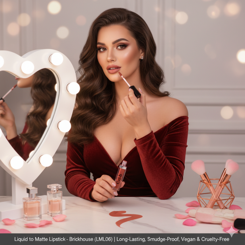 Liquid to Matte Lipstick – Brickhouse (LML06) | Long-Lasting, Smudge-Proof, Vegan & Cruelty-Free